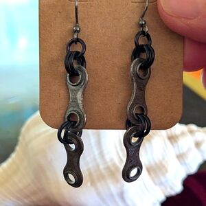 Bike Gear Earrings